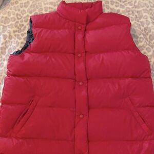 Cabela's Goose Down Vest Red Women's Sz Med EUC